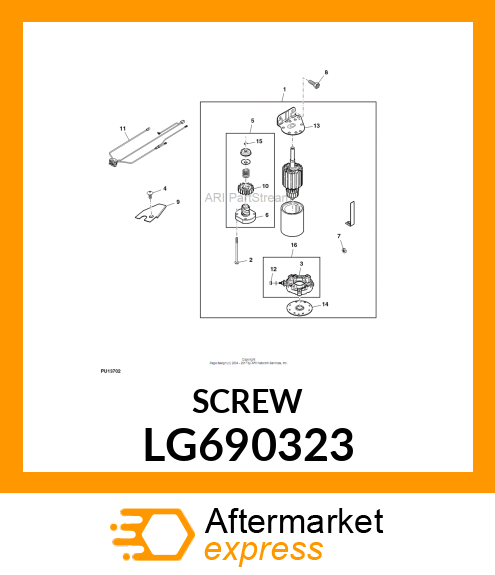 SCREW, HEX FLANGE 3 LG690323