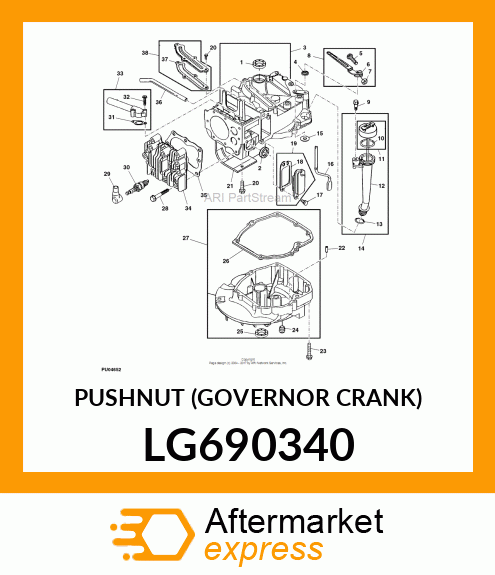 PUSHNUT (GOVERNOR CRANK) LG690340