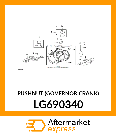 PUSHNUT (GOVERNOR CRANK) LG690340