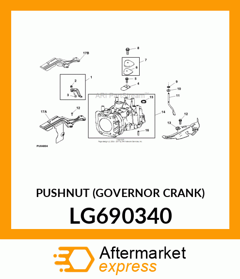 PUSHNUT (GOVERNOR CRANK) LG690340