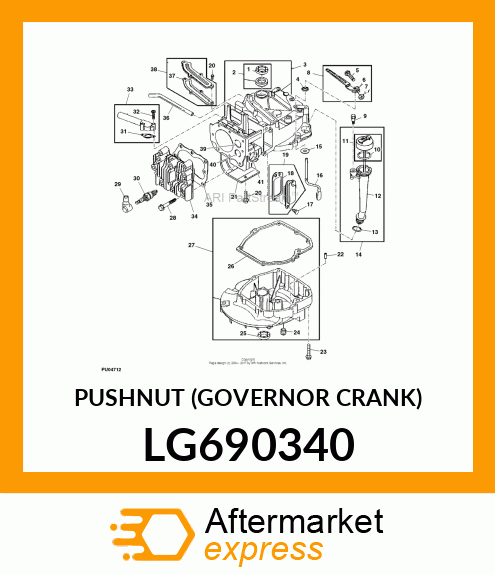 PUSHNUT (GOVERNOR CRANK) LG690340