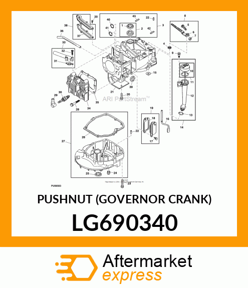 PUSHNUT (GOVERNOR CRANK) LG690340