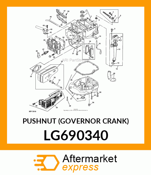 PUSHNUT (GOVERNOR CRANK) LG690340