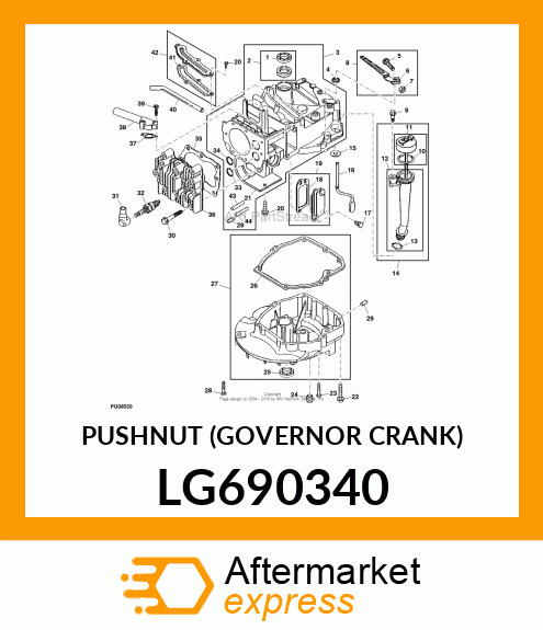 PUSHNUT (GOVERNOR CRANK) LG690340