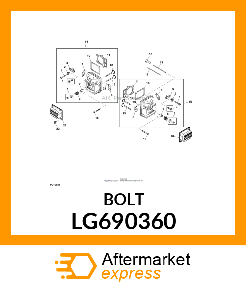 SCREW, SCREW, HEX LG690360