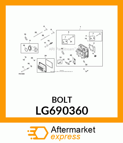 SCREW, SCREW, HEX LG690360