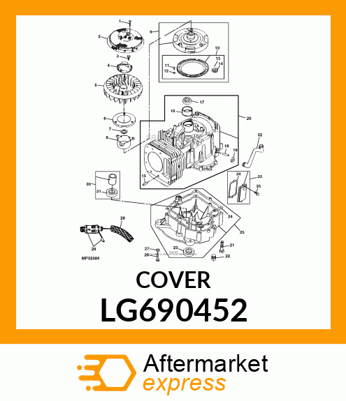 RETAINER, FAN LG690452