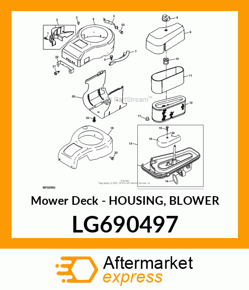 Mower Deck LG690497