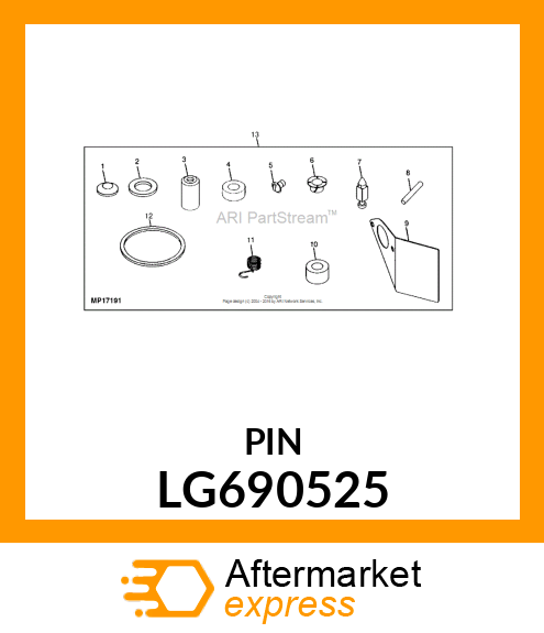 PIN, FLOAT HINGE LG690525