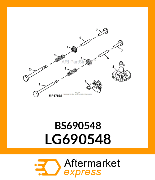 TAPPET, VALVE LG690548