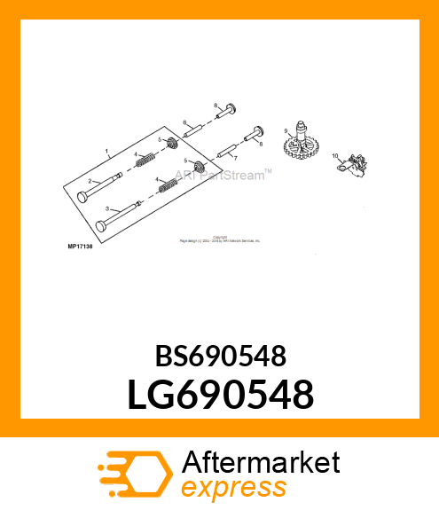 TAPPET, VALVE LG690548