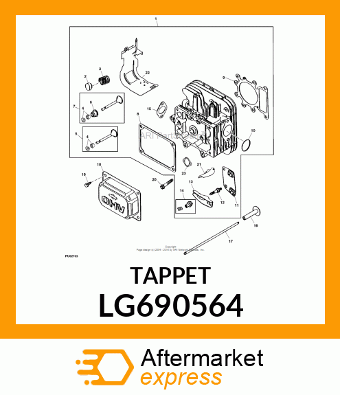 TAPPET, VALVE LG690564