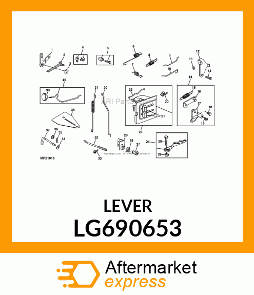 Assembly Line Parts - LEVER LG690653