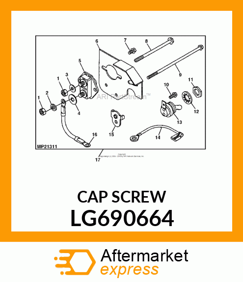 SCREW, HEX # LG690664