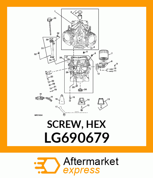 SCREW, HEX LG690679