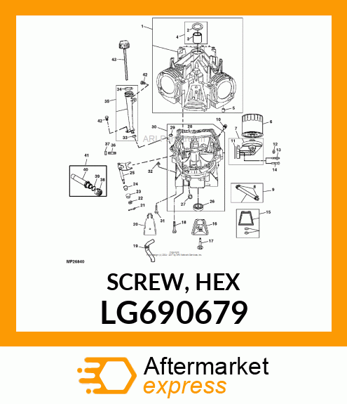 SCREW, HEX LG690679