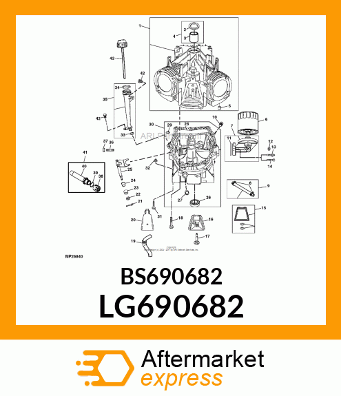 STUD, HEX DRIVE LG690682