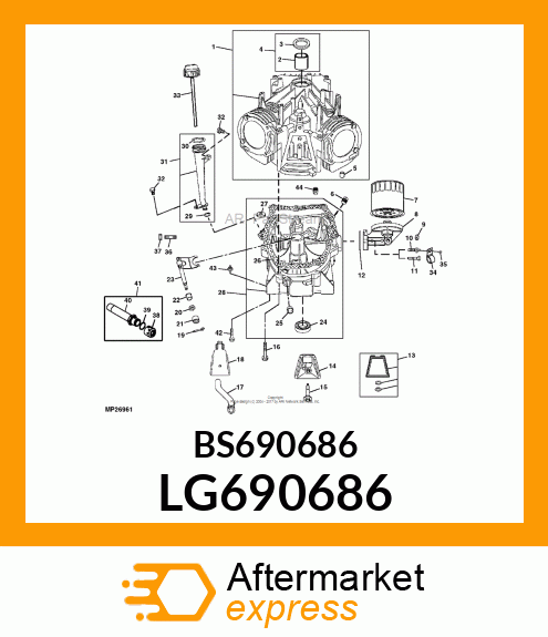 PLATE, BREATHER LG690686