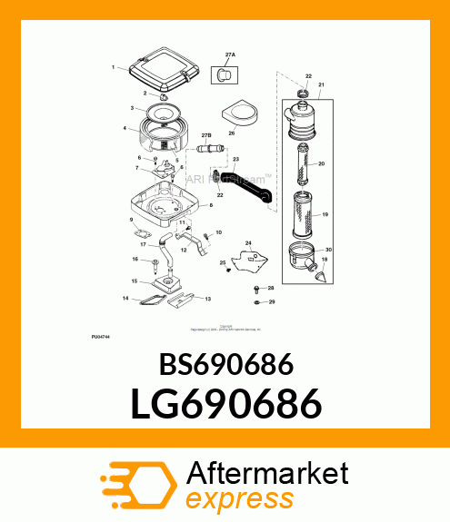 PLATE, BREATHER LG690686