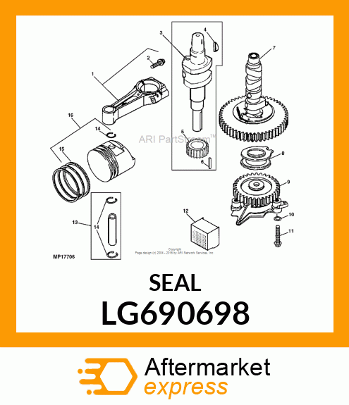 SCREW, CONNECTING ROD LG690698