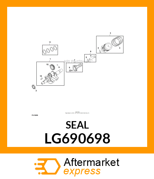 SCREW, CONNECTING ROD LG690698