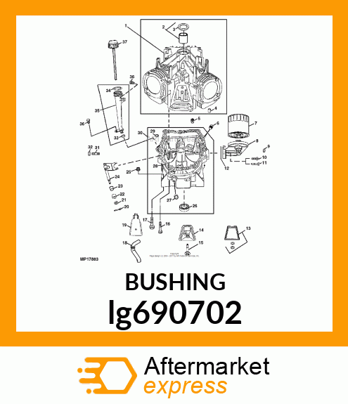 BUSHING, GOVERNOR CRANK lg690702