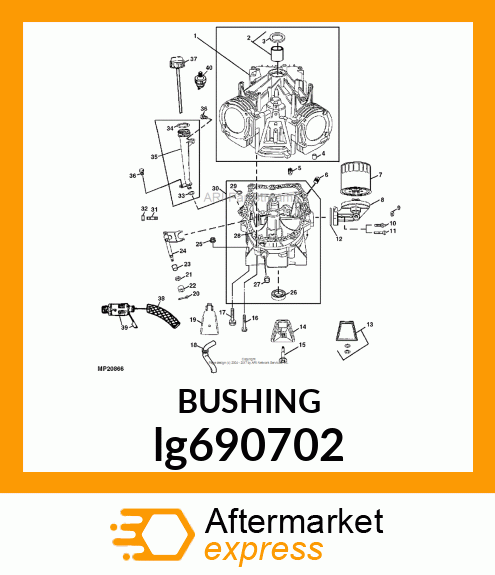 BUSHING, GOVERNOR CRANK lg690702