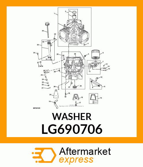 WASHER, LOCK LG690706