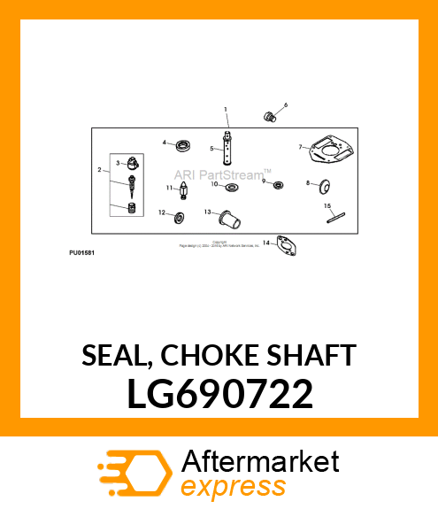 SEAL, CHOKE SHAFT LG690722