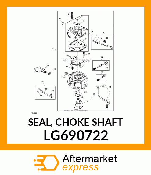 SEAL, CHOKE SHAFT LG690722