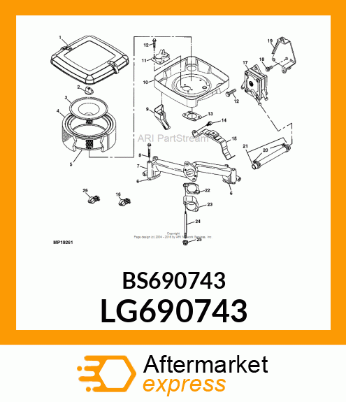 Air Duct - DUCT, AIR LG690743