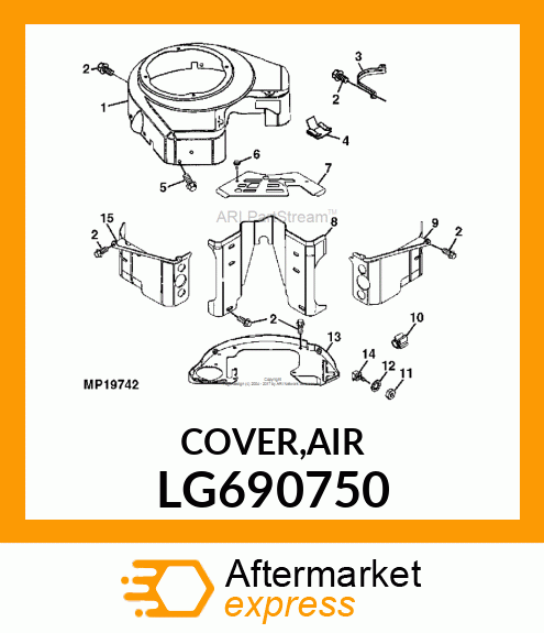 COVER,AIR LG690750