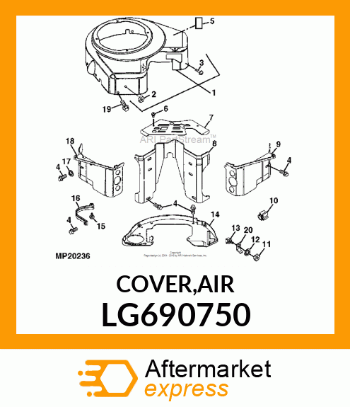 COVER,AIR LG690750