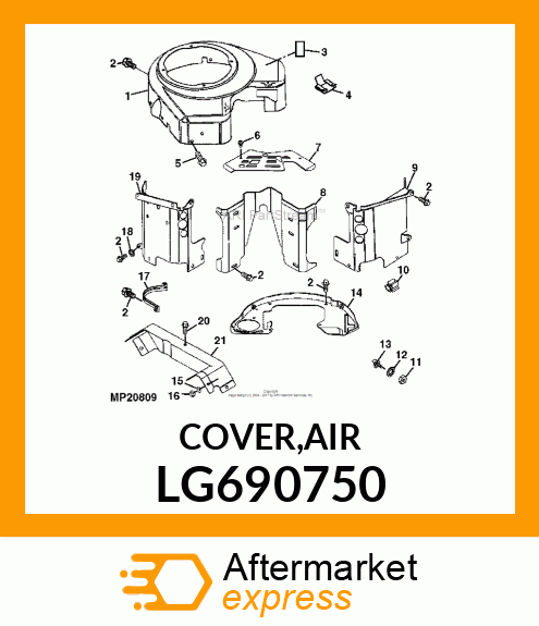 COVER,AIR LG690750