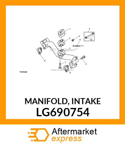 MANIFOLD, INTAKE LG690754