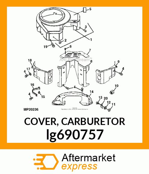 COVER, CARBURETOR lg690757