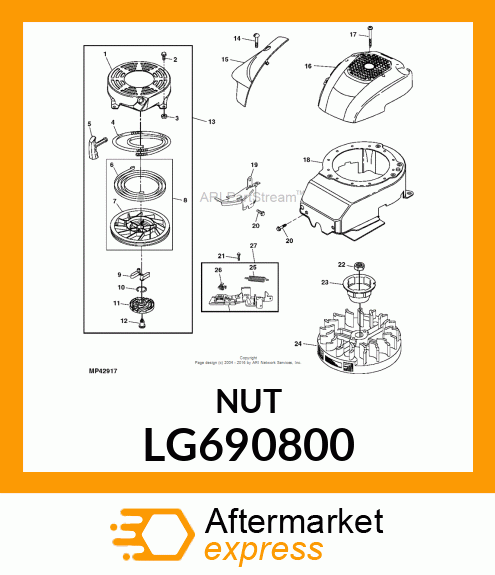 NUT, HEX LG690800