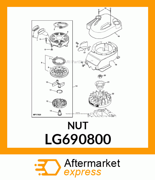 NUT, HEX LG690800