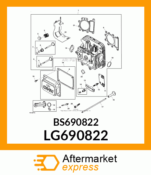 GUIDE, GUIDE, PUSH ROD LG690822