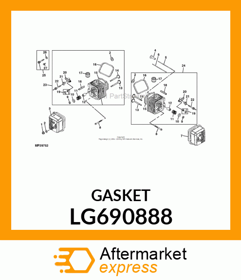 GASKET, CYLINDER HEAD LG690888