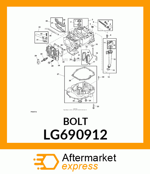 SCREW, CYLINDER HEAD LG690912