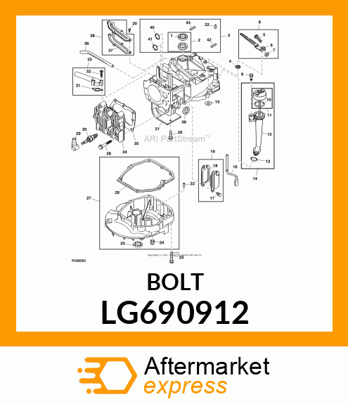 SCREW, CYLINDER HEAD LG690912