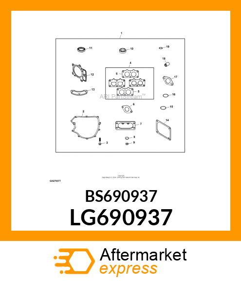 GASKET, BREATHER LG690937