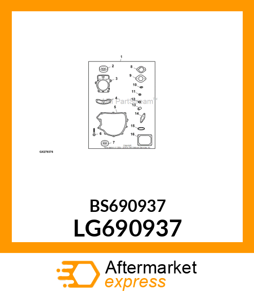 GASKET, BREATHER LG690937