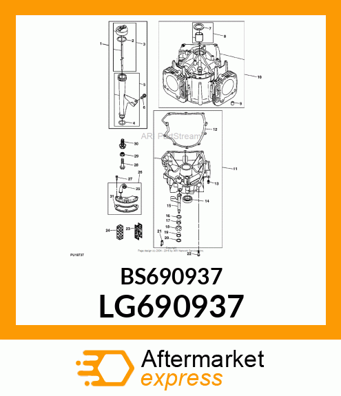 GASKET, BREATHER LG690937