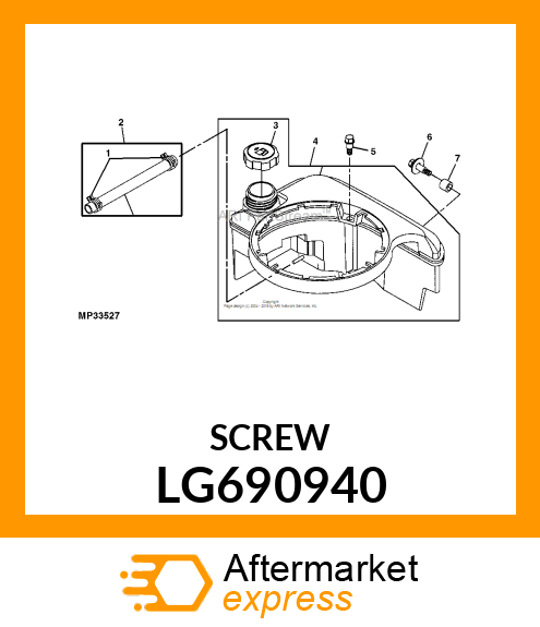 SCREW, HEX HEAD LG690940