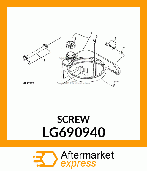 SCREW, HEX HEAD LG690940