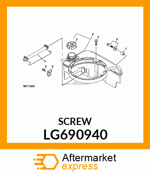 SCREW, HEX HEAD LG690940