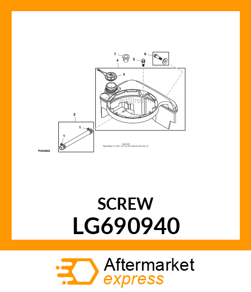 SCREW, HEX HEAD LG690940