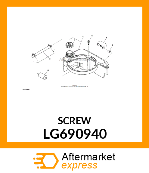 SCREW, HEX HEAD LG690940